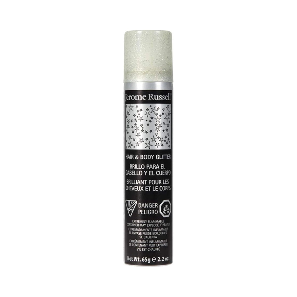 Jerome Russell Hair & Body Glitter Spray Silver 2.2 Oz (Pack of 72)