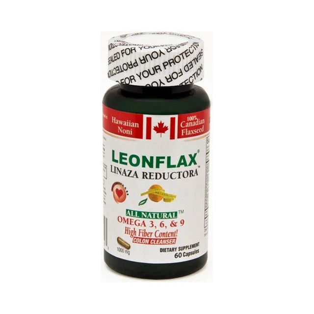 LeonFlax Flax Seed Omega-3-6-9 Capsules 60 Ct (Pack of 100)