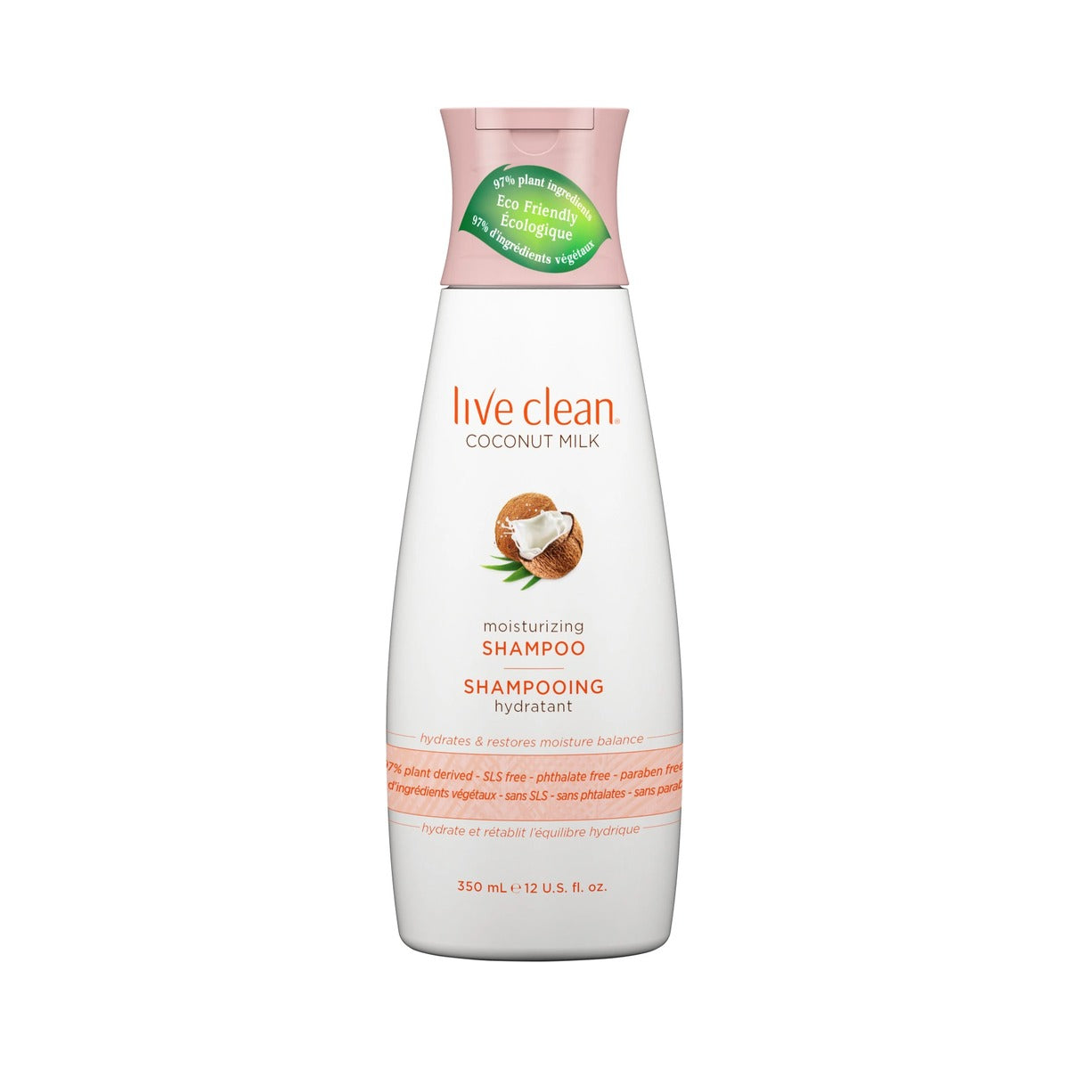 Live Clean Coconut Milk Moisturizing Shampoo 12 Oz (Pack of 4) - view 2