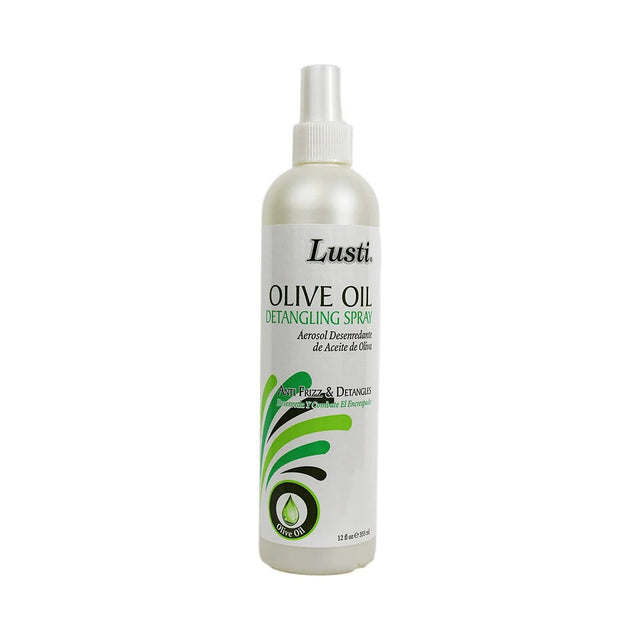 Lusti Olive Oil Anti-Frizz Hair Detangling Spray 12 Oz (Pack of 8)