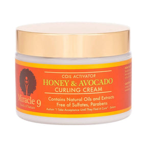 Miracle 9 Touch of Nature Coil Activator Hair Curling Cream 12 Oz (Pack of 6)