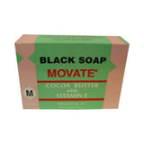 Movate Black Soap Cocoa Butter With Vitamin E (Pack of 96)