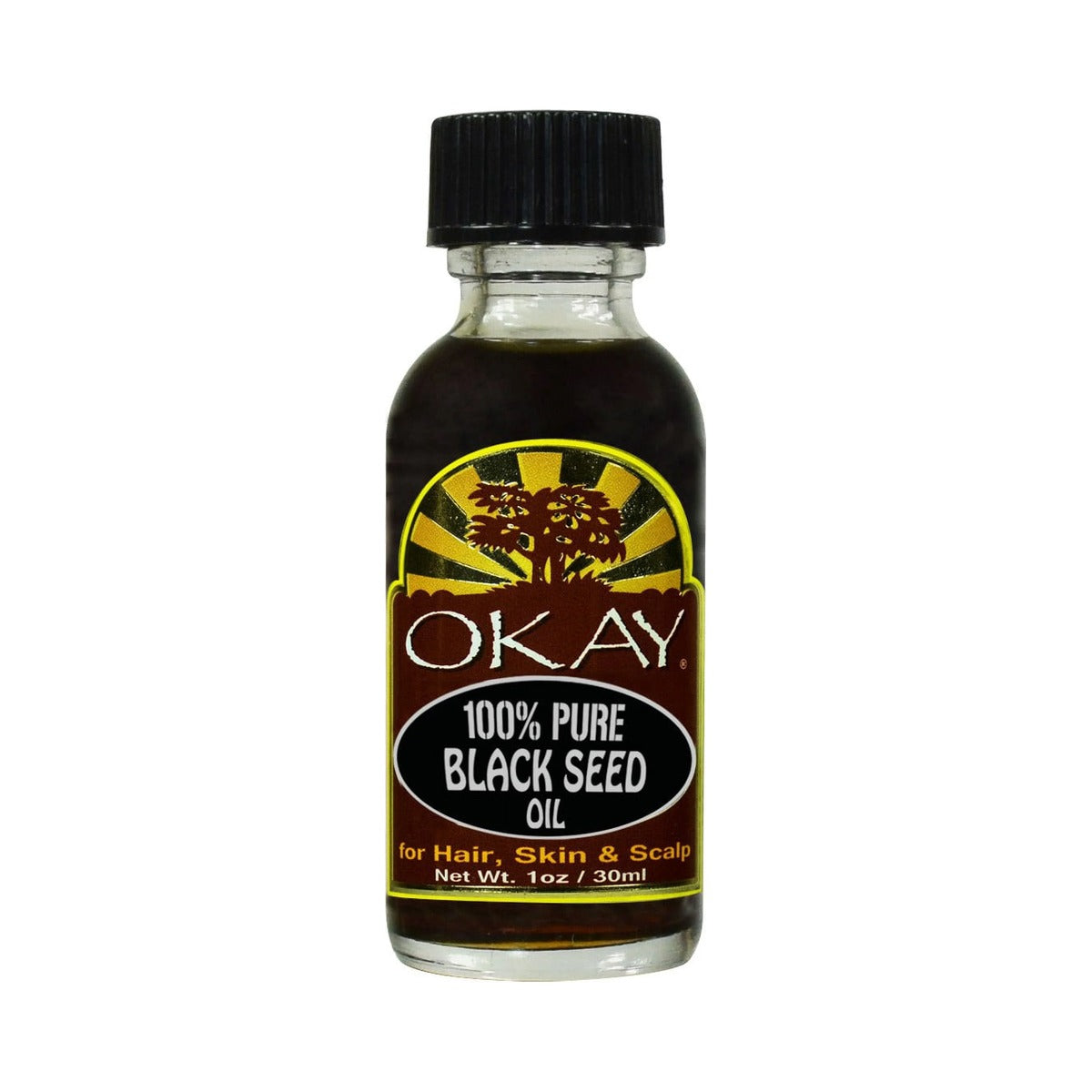 Okay 100% Pure Black Seed Oil 1 Oz (Pack of 72)