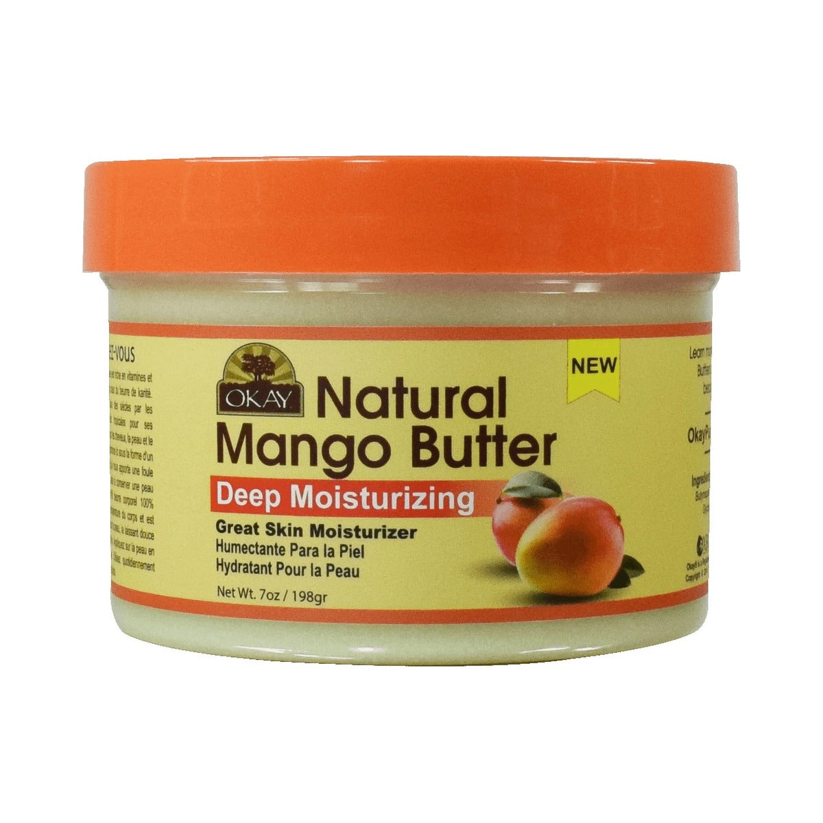 Okay 100% Natural Smooth Mango Butter 7 Oz (Pack of 24)