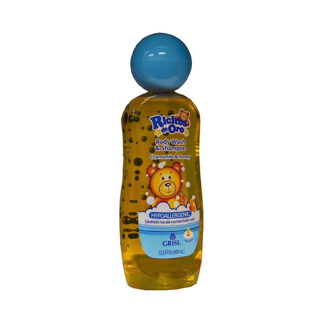 Grisi Ricitos De Oro Body Wash & Shampoo 13.5 Oz (Pack of 12)