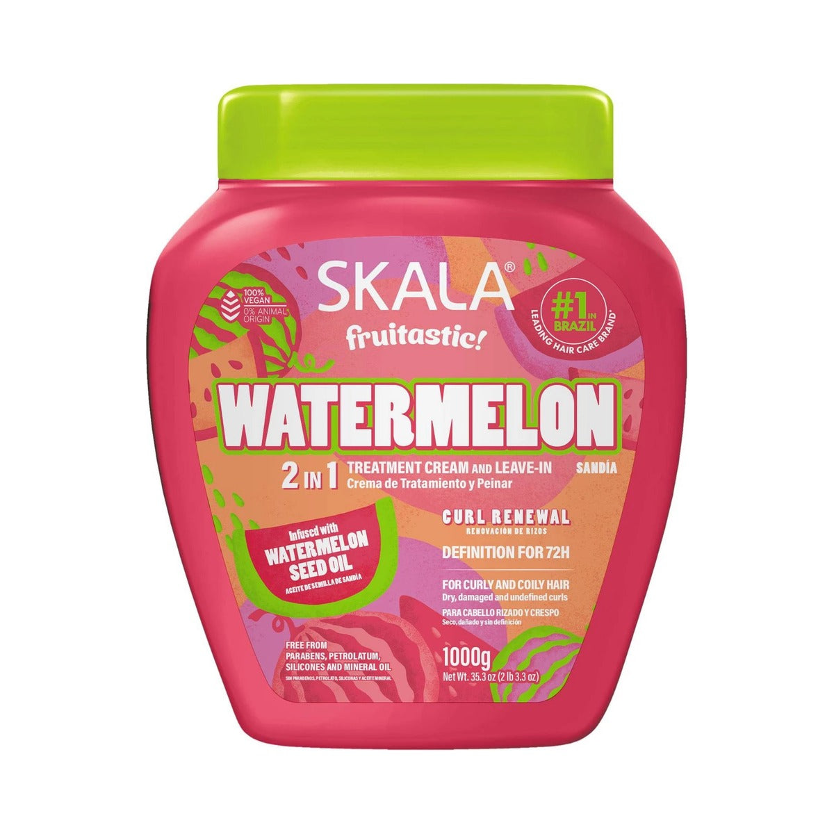 SKALA Fruitastic Watermelon 2-in-1 Treatment Cream 35.2 Oz (Pack of 6)