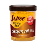 Softee Argan Oil Styling Gel 8 Oz (Pack of 6)