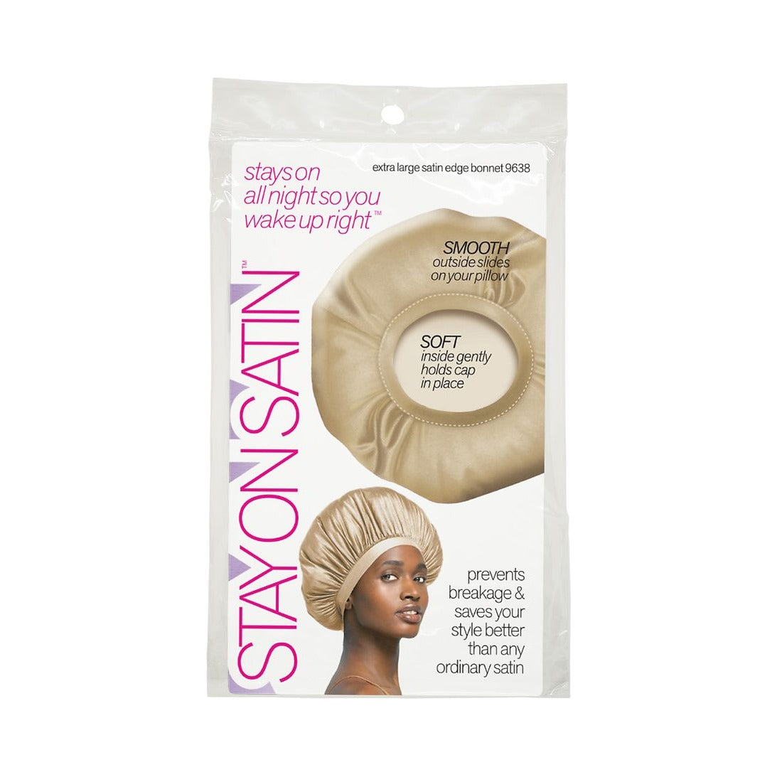 Stay On Satin Extra Large Satin Edge Bonnet (Pack of 72)