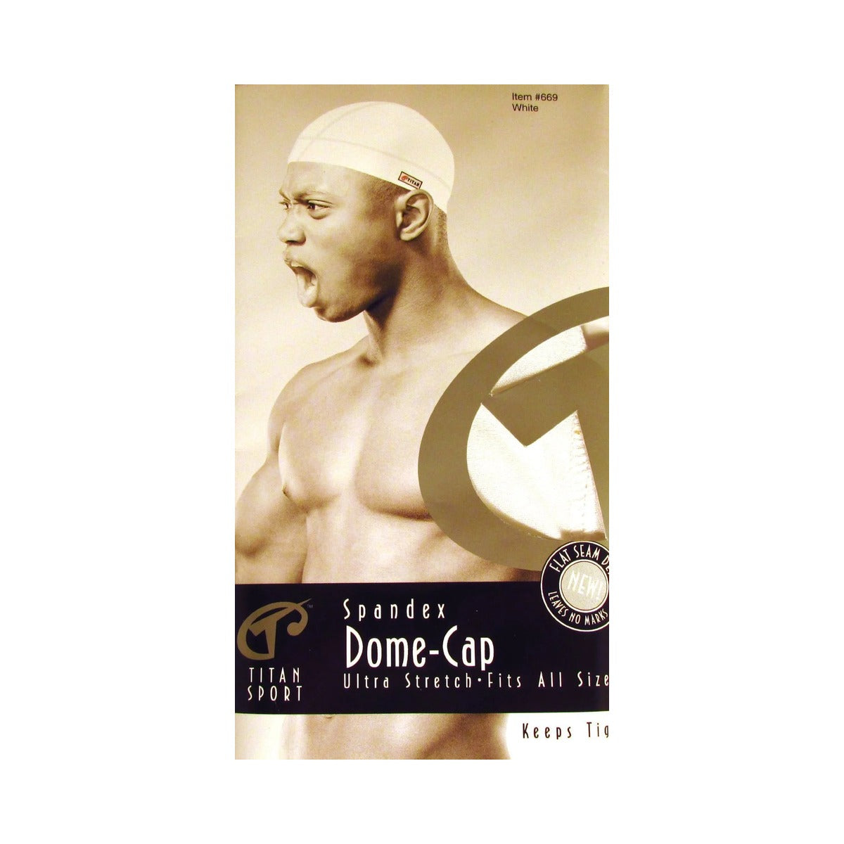 Titan Sport Spandex Dome Cap White (Pack of 576)