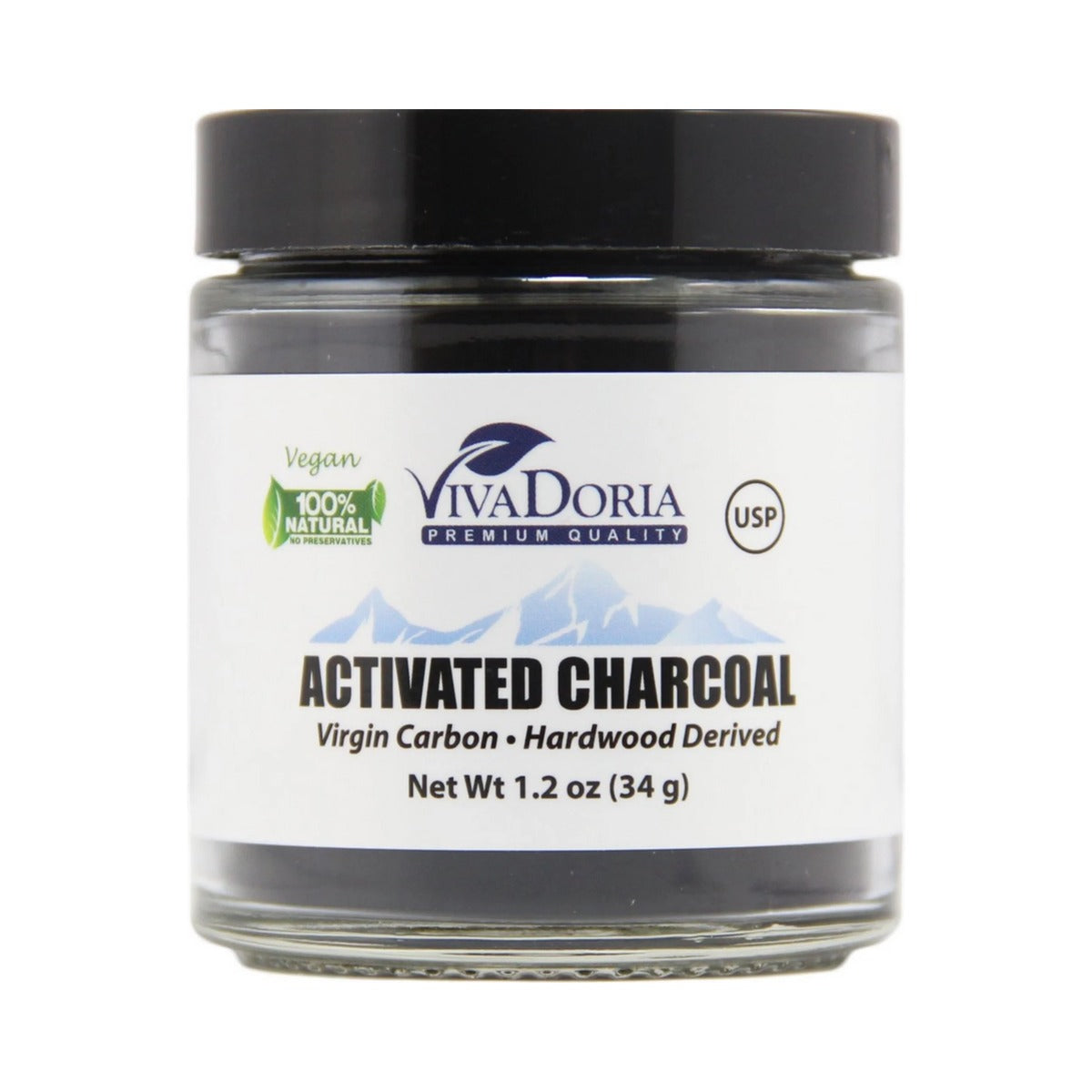 Viva Doria Activated Charcoal Powder 1.2 Oz (Pack of 24)