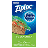 Ziploc Brand Sandwich Bags With Grip N Seal Technology (Pack Of 9)