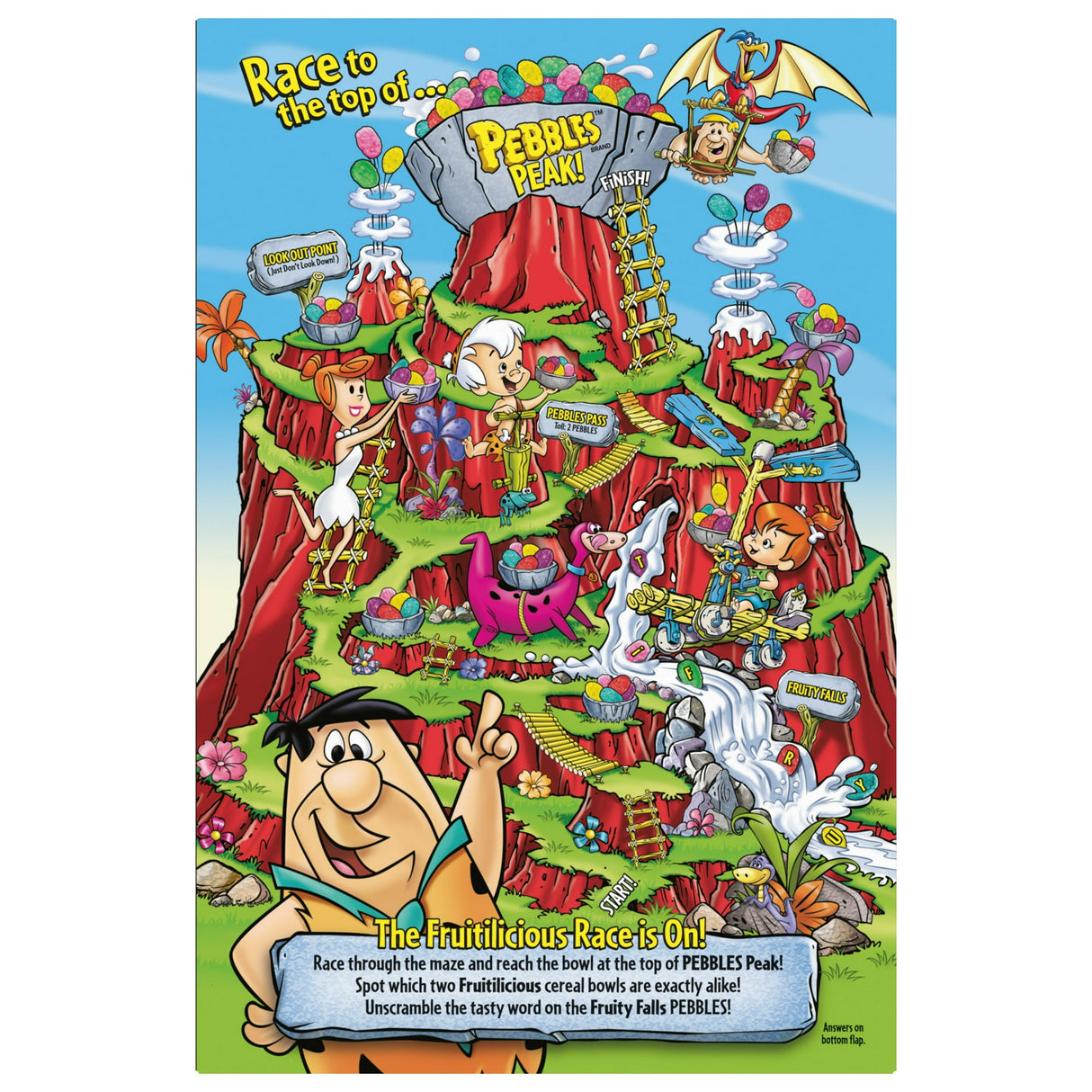 Post Fruity Pebbles Breakfast Cereal 11 OZ (Pack of 12)