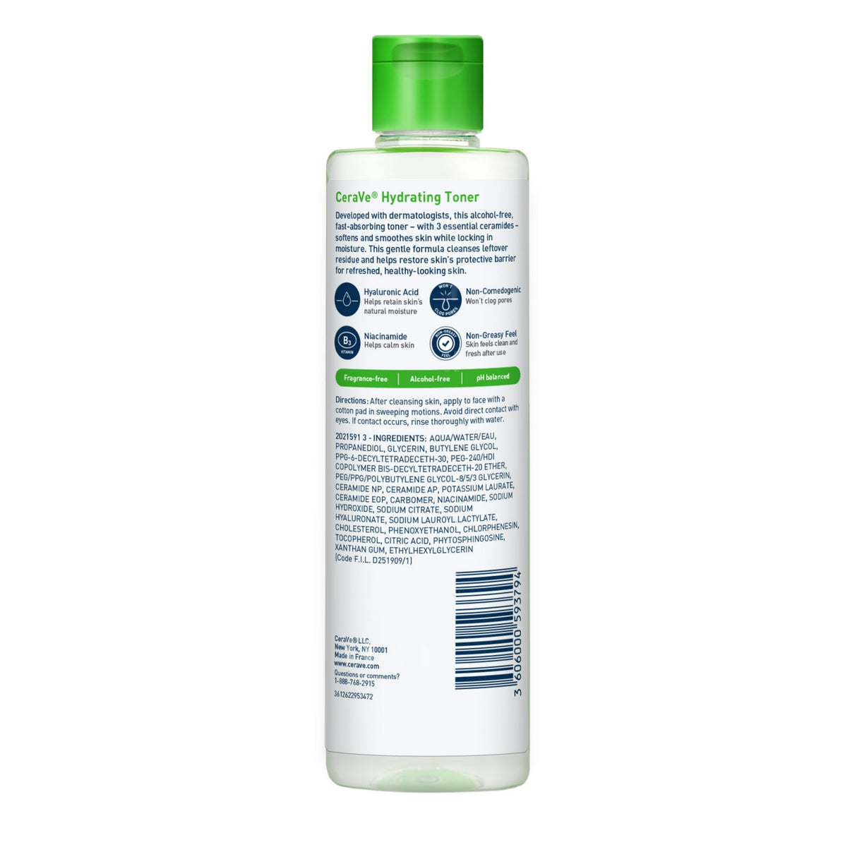 Cerave Hydrating Facial Toner, Alcohol Free Toner For Normal To Dry Skin 6.8 Fl Oz (Pack Of 12)