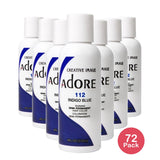 Adore Semi-Permanent Hair Color 112 Indigo Blue 4 Oz (Pack of 72)