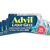 Advil Advanced Medicine For Pain 200Mg Liqui-Gels 1.52oz (Pack of 36)