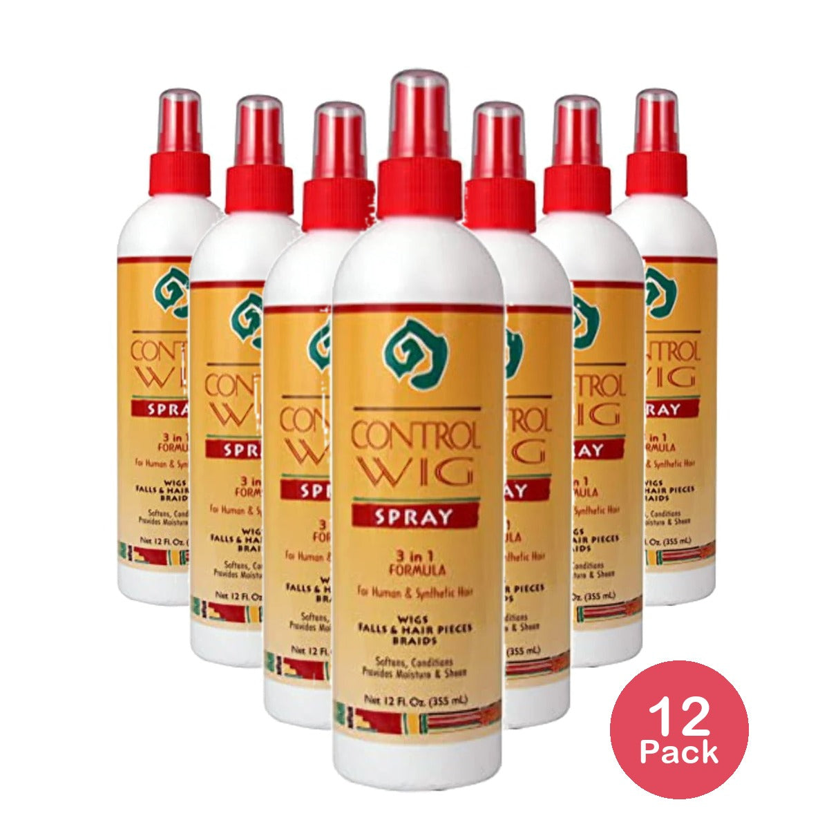 African Essence Control Wig Spray (3 IN 1) 12 Fl. Oz  (Pack of 12)