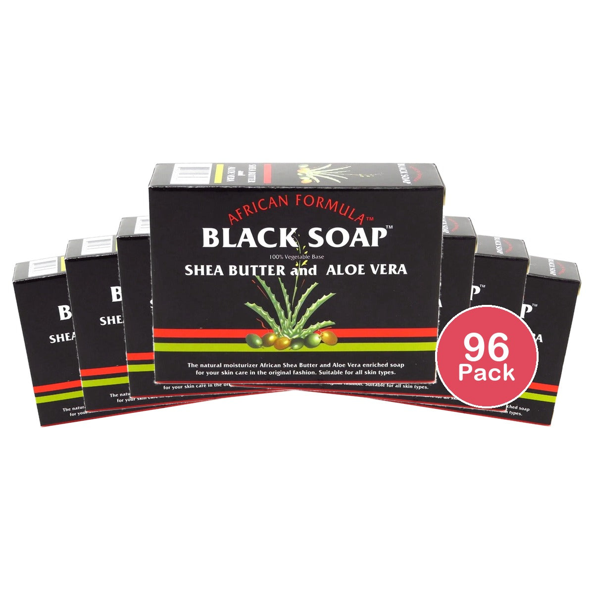 African Formula Black Soap 3.5 Oz (Pack of 96)