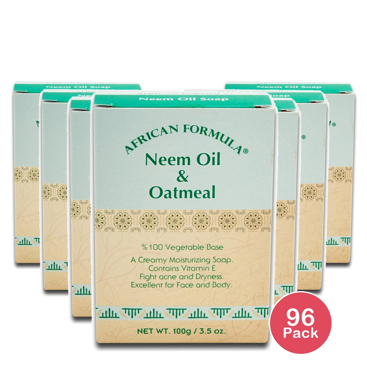 African Formula Neem Oil & Oatmeal Soap 3.5 Oz (Pack of 96)