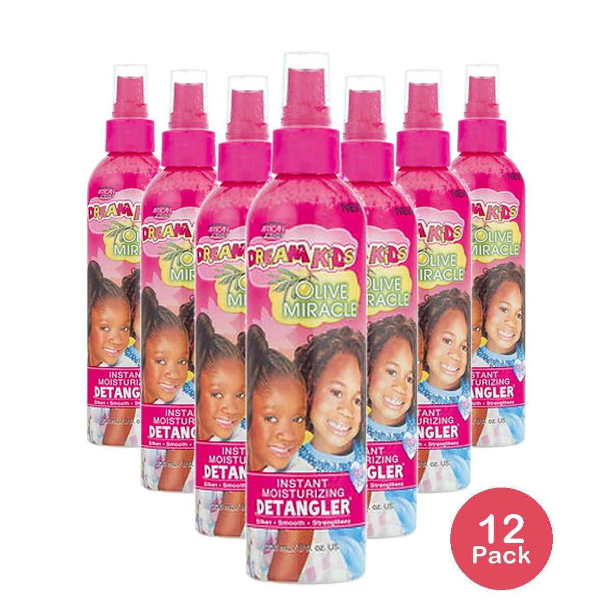 African Pride Dream Kids Olive Miracle Detangler 8 Oz (Pack of 12)