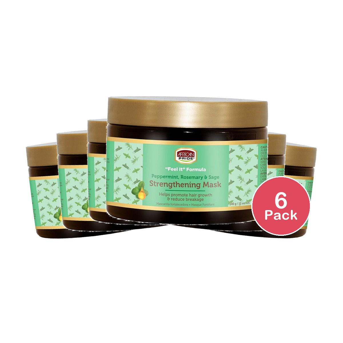 African Pride Feel It Formula Strengthening Mask 12 Oz (Pack of 6)