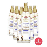 African Pride Moisture Miracle Leave-In Conditioner Spray 8 Oz (Pack of 6)