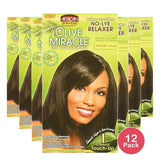 African Pride Olive Miracle Deep Conditioning Relaxer Regular (Pack of 12)