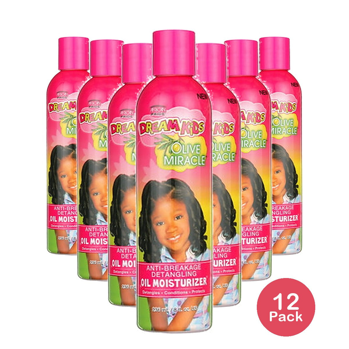 African Pride Olive Miracle Dream Kids Cream 8 Oz (Pack of 12)