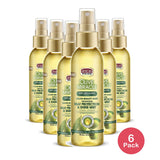 African Pride Olive Miracle Heat Protection Shine Mist 4 Oz (Pack of 6)