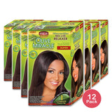 African Pride Olive Miracle No-Lye Relaxer Super (Pack of 12)
