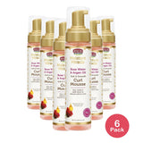 African Pride Rose Water Argan Oil Curl Mousse 8.5 Oz (Pack of 6)