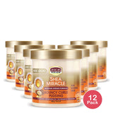 African Pride Shea Butter Miracle Bouncy Curls Pudding 15 Oz (Pack of 12)