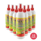 Africa's Best Braid Sheen Spray 12 Oz (Pack of 12)