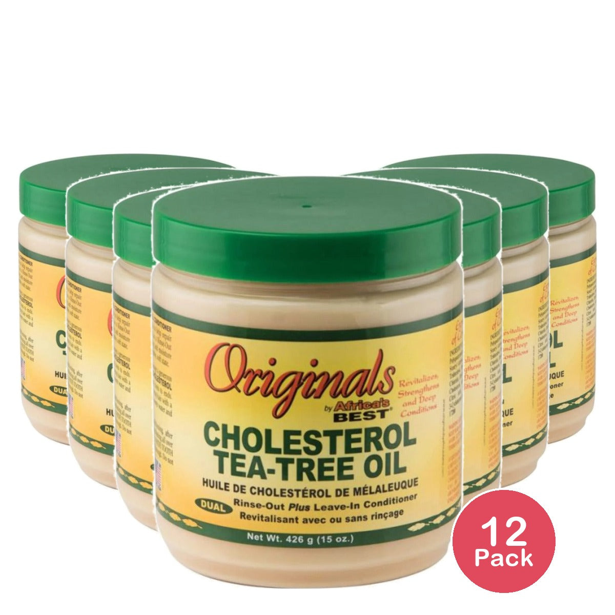 Africa's Best Cholesterol Tea Tree Oil Conditioner 15 Oz (Pack of 12)