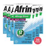 Afrin Allergy Sinus Spray - 0.5 fl Oz (Pack of 36)