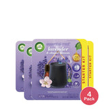 Air Wick Mist Scented Oil Diffuser Kit Oil Lavender Sweet Almond Blossom 0.67Oz (Pack Of 4)