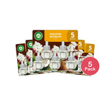 Air Wick Plug in Scented Oil Refill 5 Count Paradise Retreat Scent Air Freshe (Pack of 5)