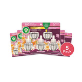 Air Wick Plug in Scented Oil Refill Summer Delights Air Freshener Essential Oils 3.38Oz (Pack of 5)