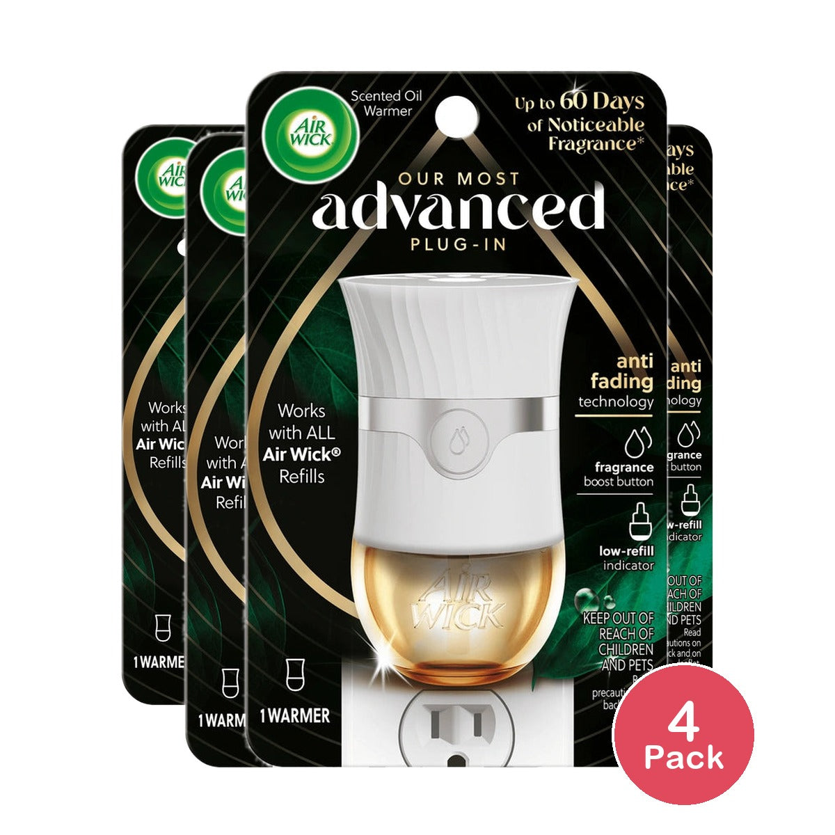 Air Wick Scented Oil Air Freshener - 1 Warmer (Pack of 4)