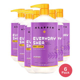 Alaffia Everyday Shea Body Lotion Lavender 32 Oz (Pack of 6)