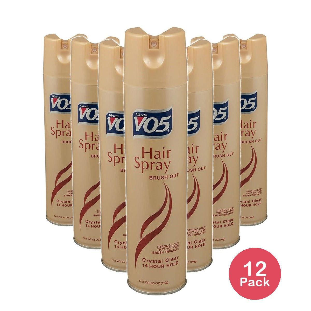 Alberto VO5 Brush Out Hair Spray Crystal Clear 8.5 Oz (Pack of 12)