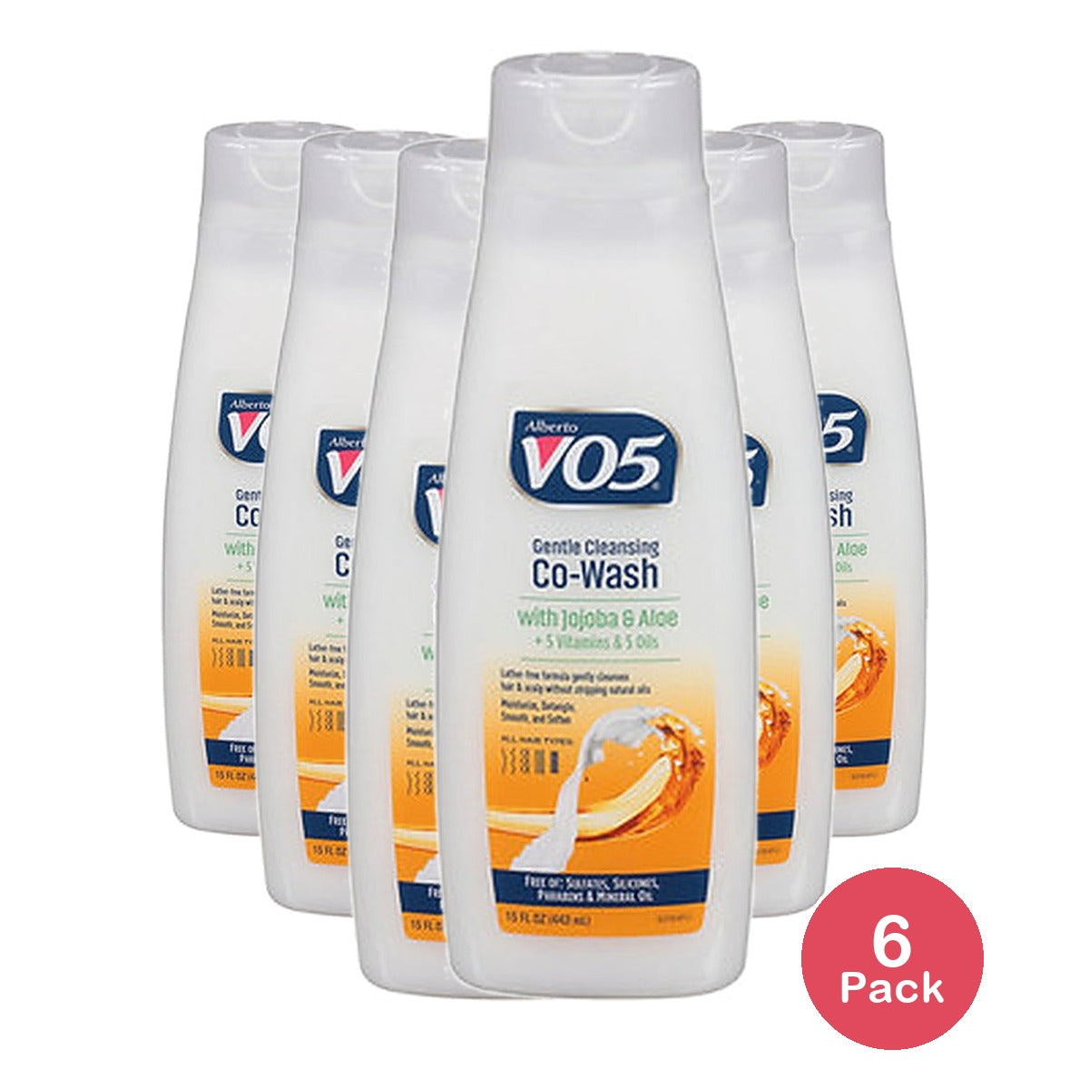 Alberto VO5 Jojoba & Aloe Co-Wash 15 Oz (Pack of 6)