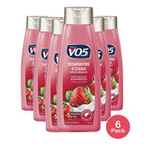 Alberto VO5 Moisture Milks Strawberries & Cream 15 Fl Oz (Pack of 6)