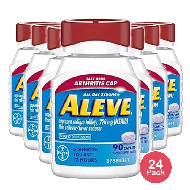 Fil Alev Aleve Arthritis Capsules 90 Count - New 1.82oz (Pack of 24 ...