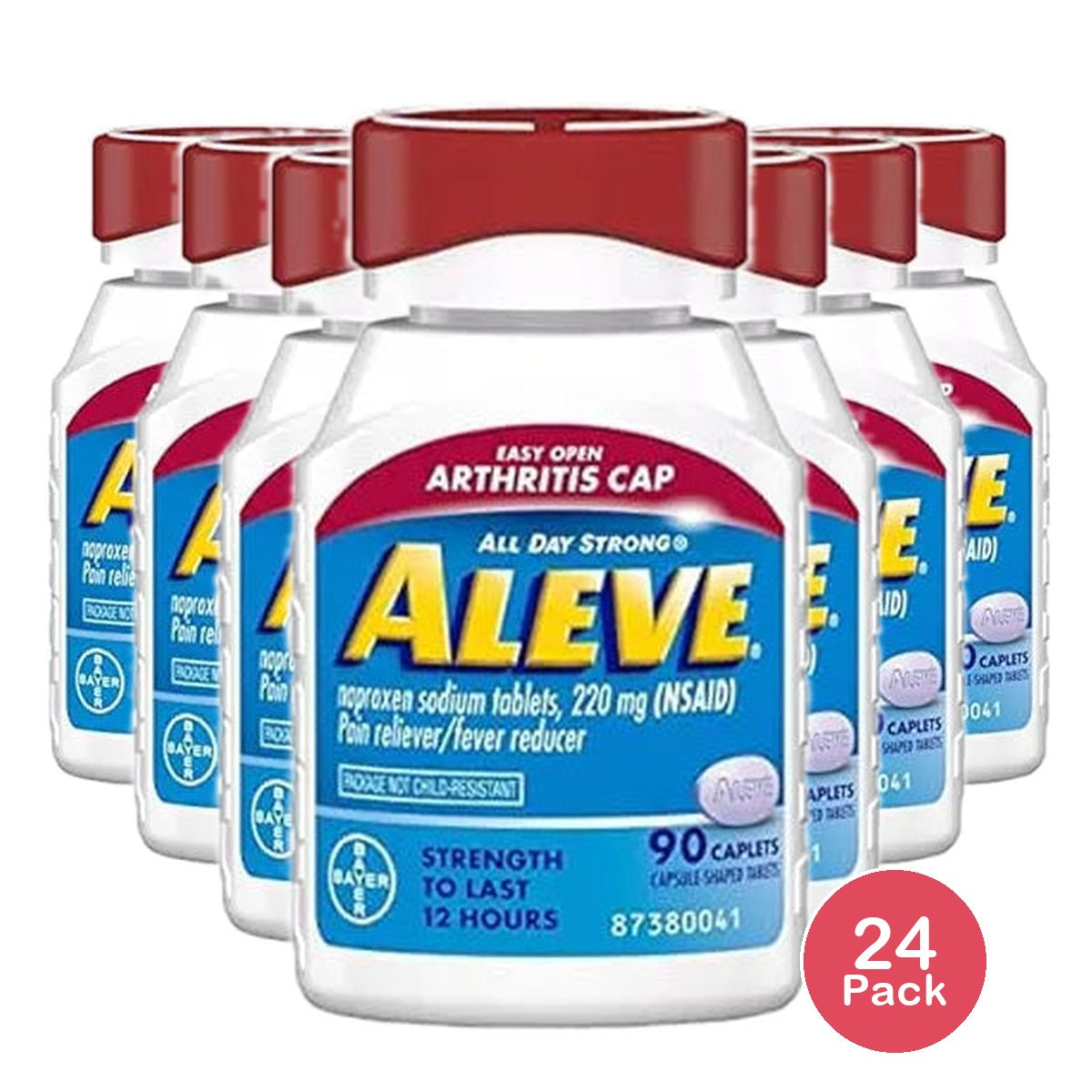 Aleve Arthritis Capsules 90 Count - New 1.82oz (Pack of 24)