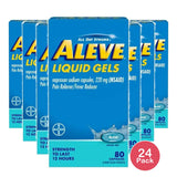 Aleve Liquid Gels 80 ct 5.94oz (Pack of 24)