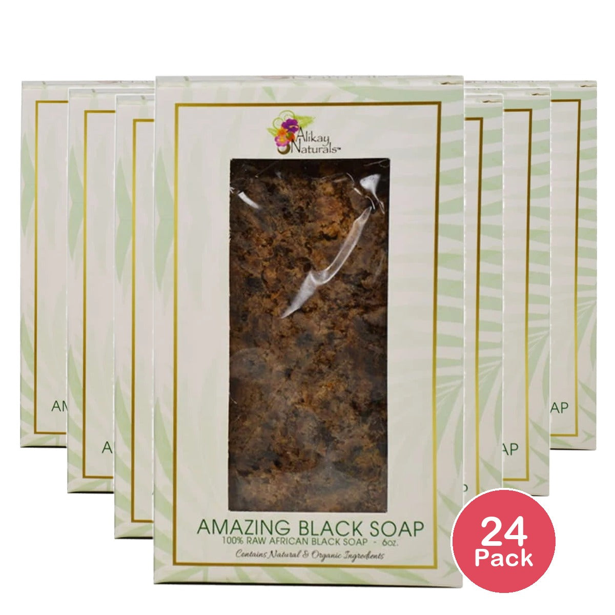 Alikay Naturals Amazing Black Soap 6 oz 6 Oz (Pack of 24)