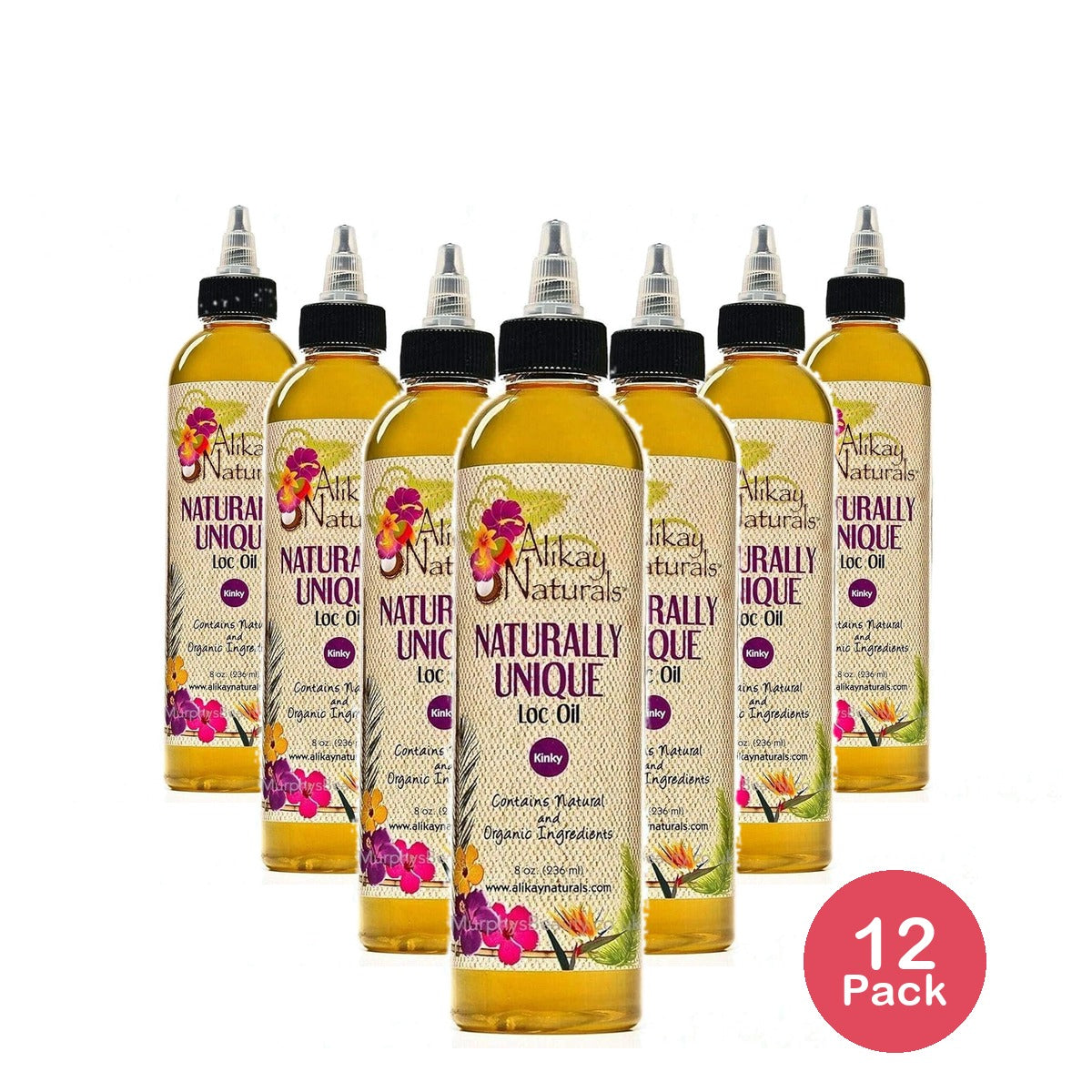 Alikay Naturals Naturally Unique Loc Oil 8 fl oz (237 ml) 8 Oz (Pack of 12)