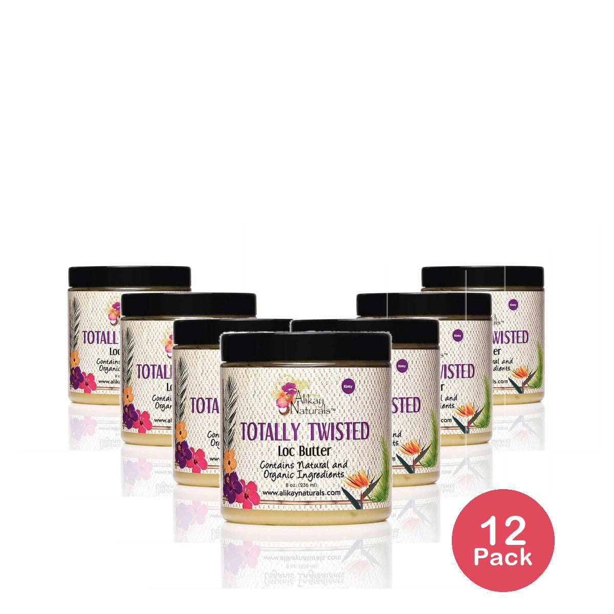 Alikay Naturals Twisted Loc Butter 8 Ounce 8 Oz (Pack of 12)