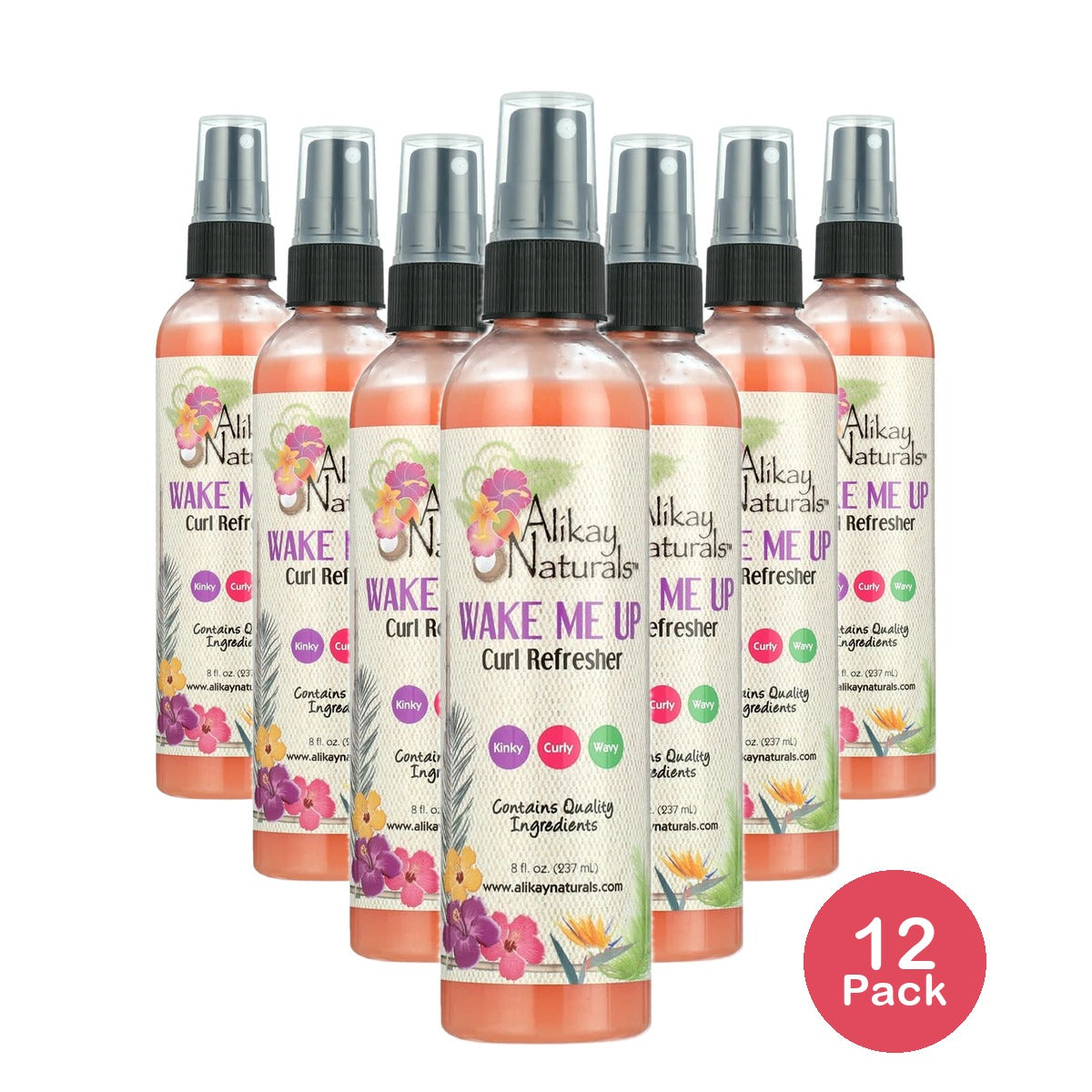 Alikay Naturals Wake me Up Curl Refresher - 8oz 8 Fl. Oz (Pack of 12)