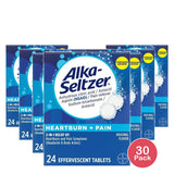 Alka-Seltzer Aspirin Pain And Fever Reduce Original Effervescent Tablets 0.01Oz (Pack Of 30)